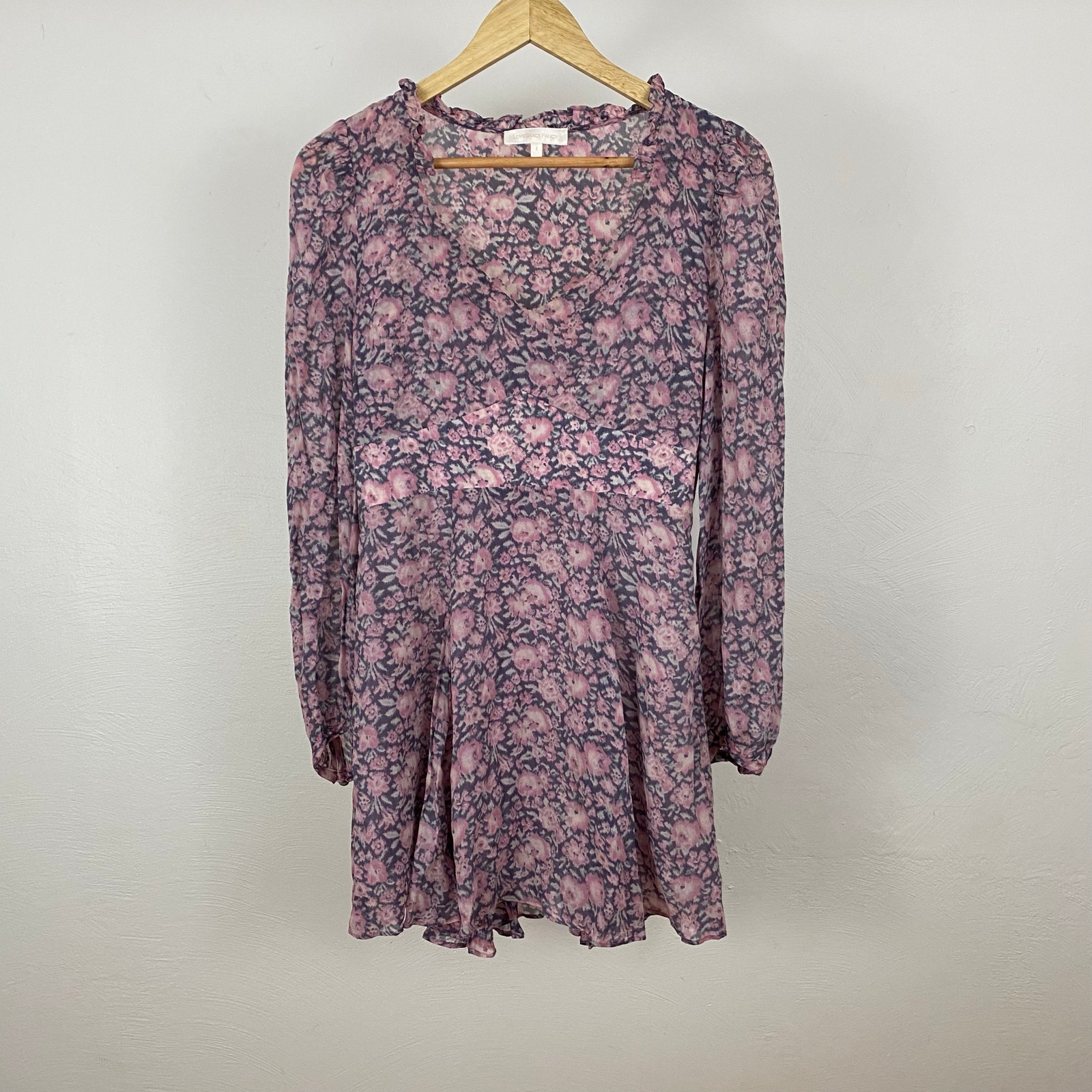 Loveshackfancy Cassidy Mini Dress - Light Blushing Berries - Size 2